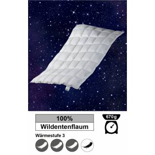 Einziehdecke mit Wildentenfüllung, 135 x 200 cm, 670 g