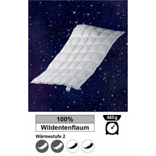 Einziehdecke mit Wildentenfüllung, 135 x 200 cm, 480 g